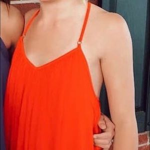 Abercrombie Red/Orange Swing Dress